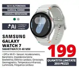 Comet Samsung galaxy watch 7 smartwatch 40 mm offerta