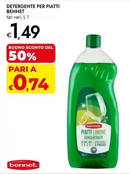Bennet Detergente per piatti BENNET offerta