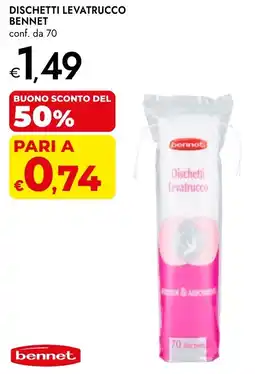 Bennet Dischetti levatrucco BENNET offerta