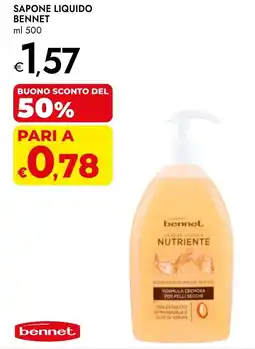 Bennet Sapone liquido BENNET offerta
