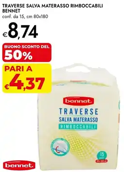 Bennet Traverse salva materasso rimboccabili BENNET offerta