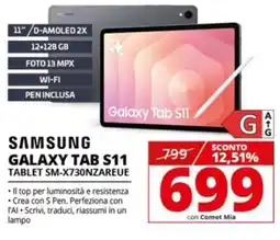 Comet SAMSUNG GALAXY TAB S11 TABLET SM-X730NZAREUE offerta