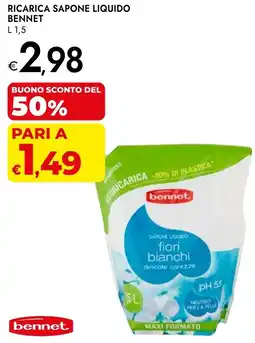 Bennet Ricarica sapone liquido BENNET offerta