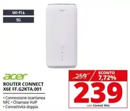 Comet acer ROUTER CONNECT X6E FF.G2KTA.001 offerta