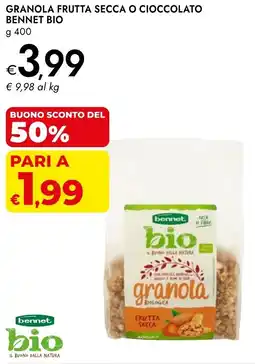 Bennet Granola frutta secca o cioccolato BENNET BIO offerta