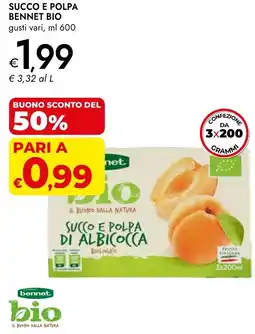 Bennet Succo e polpa BENNET BIO offerta