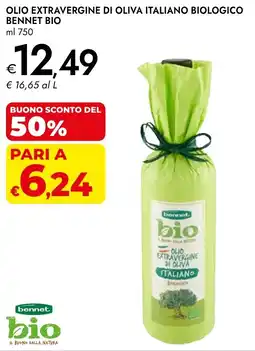 Bennet Olio extravergine di oliva italiano biologico BENNET BIO offerta