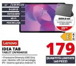 Comet Lenovo IDEA TAB TABLET ZAFR0405SE offerta