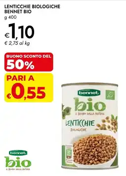 Bennet Lenticchie biologiche BENNET BIO offerta