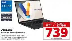 Comet ASUS VIVOBOOK F1605VA-MB2167W offerta
