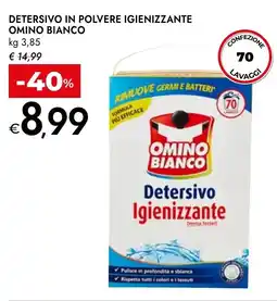 Bennet Detersivo in polvere igienizzante OMINO BIANCO offerta