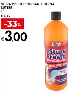 Bennet Stura presto con candeggina SUTTER offerta