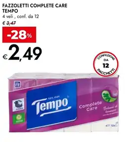 Bennet Fazzoletti complete care TEMPO offerta