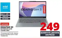 Comet Lenovo IDEAPAD S3 NOTEBOOK SLIM 15IAN8 CMIX offerta