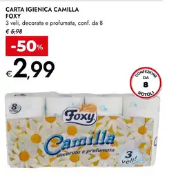 Bennet Carta igienica camilla FOXY offerta
