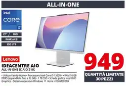 Comet Lenovo IDEACENTRE AIO ALL-IN-ONE IC AIO 21IX offerta