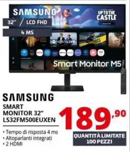 Comet SAMSUNG SMART MONITOR 32″ LS32FM500EUXEN offerta