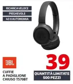 Comet JBL A PADIGLIONE CHIUSO T570BT offerta