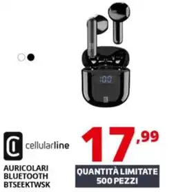 Comet Cellularline auricolari bluetooth btseektwsk offerta