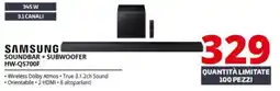Comet SAMSUNG SOUNDBAR + SUBWOOFER HW-QS700F offerta