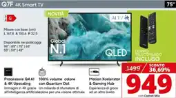 Comet SAMSUNG Q7F 4K Smart TV 75" offerta
