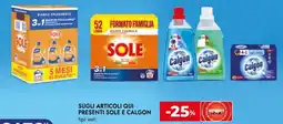 Bennet Sugli articoli qui presenti sole e calgon offerta
