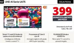 Comet LG 55" UHD AI Serie UA75 55UA75006 offerta