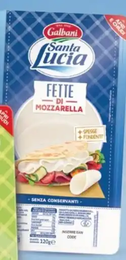 Bennet Fette di mozzarella santa lucia GALBANI offerta