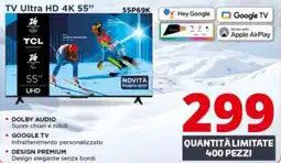 Comet TCL TV Ultra HD 4K 55" 55P69K offerta