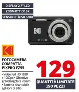 Comet FOTOCAMERA COMPATTA PIXPRO FZ55 offerta