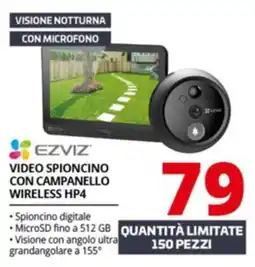 Comet Ezviz video spioncino con campanello wireless HP4 offerta