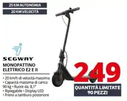 Comet SEGWAY MONOPATTINO ELETTRICO E2 E II offerta
