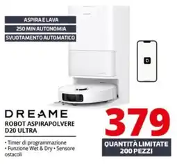 Comet Dreame robot aspirapolvere D20 ultra offerta