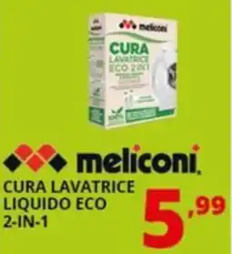 Comet meliconi cura lavatrice liquido eco 2-in-1 offerta