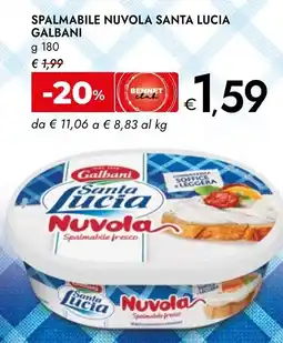 Bennet Spalmabile nuvola santa lucia GALBANI offerta