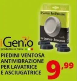 Comet Genio piedini ventosa antivibrazione per lavatrice e asciugatrice offerta