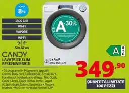 Comet CANDY LAVATRICE SLIM RP486BWMR915 offerta