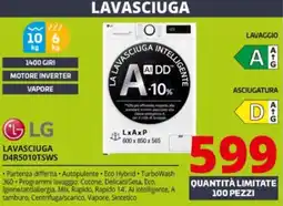 Comet LG LAVASCIUGA D4R5010TSWS offerta