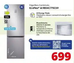 Comet SAMSUNG Frigorifero Combinato EcoFlex Al RB34C775CS9 offerta