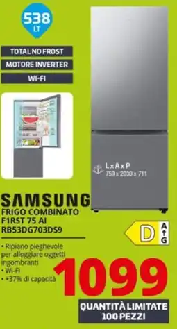 Comet SAMSUNG FRIGO COMBINATO F1RST 75 AI RB53DG703DS9 offerta