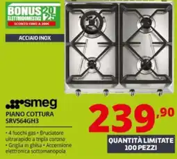Comet smeg PIANO COTTURA SRV564GH3 offerta