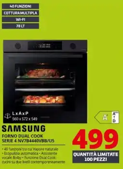 Comet SAMSUNG FORNO DUAL COOK SERIE 4 NV7B4440VBB/U5 offerta
