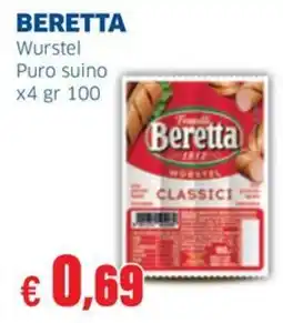 Sigma BERETTA Wurstel Puro suino offerta