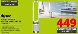 Comet dyson purificatore e ventilatore purifier cool pc1 offerta