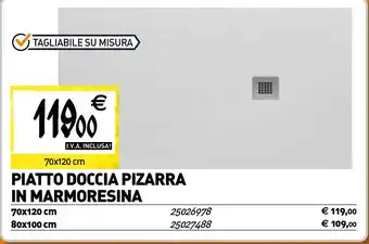 Piatto doccia pizarra in marmoresina