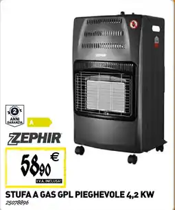 Tecnomat Stufa a gas gpl pieghevole 4,2 KW offerta