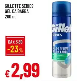 Galassia Gillette series gel da barba offerta