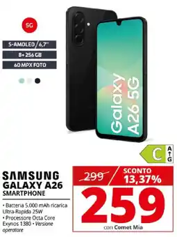 Comet SAMSUNG GALAXY A26 Smartphone offerta