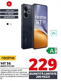 Comet realme 14T 5G offerta