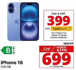 Comet iPhone 16 offerta